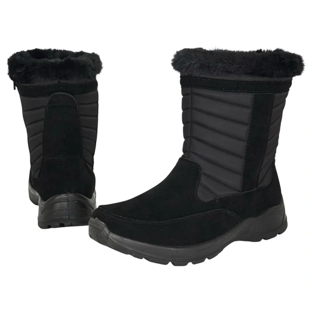 Easy Street Frazer Black Waterproof Womens Boots Size 7.5M